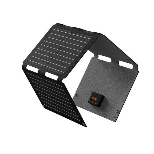 34W Portable Solar Panel with USB-A, USB-C, and DC Ports