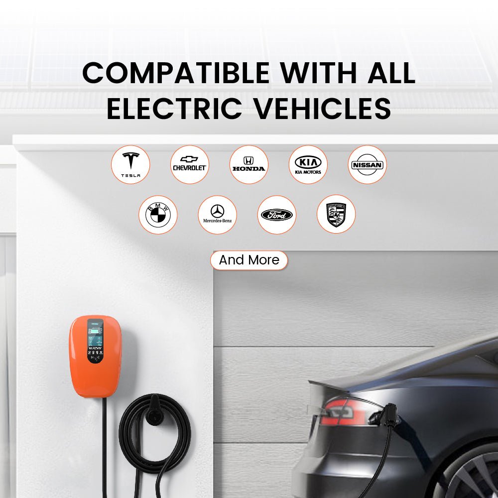 EV ChargerNurzviy Level 2 EV Charger 48A Hardwired