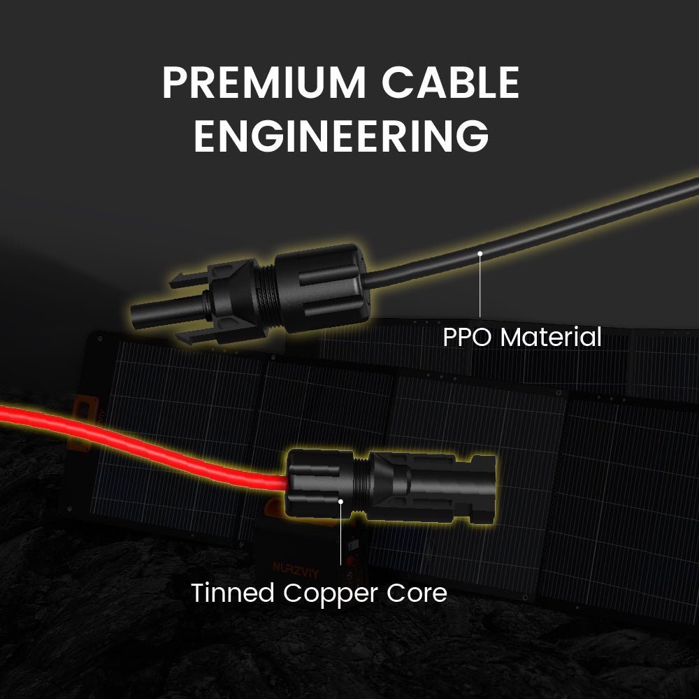 Nurzviy SolarEpoch 3-in-1 Solar Panel Connector Cable
