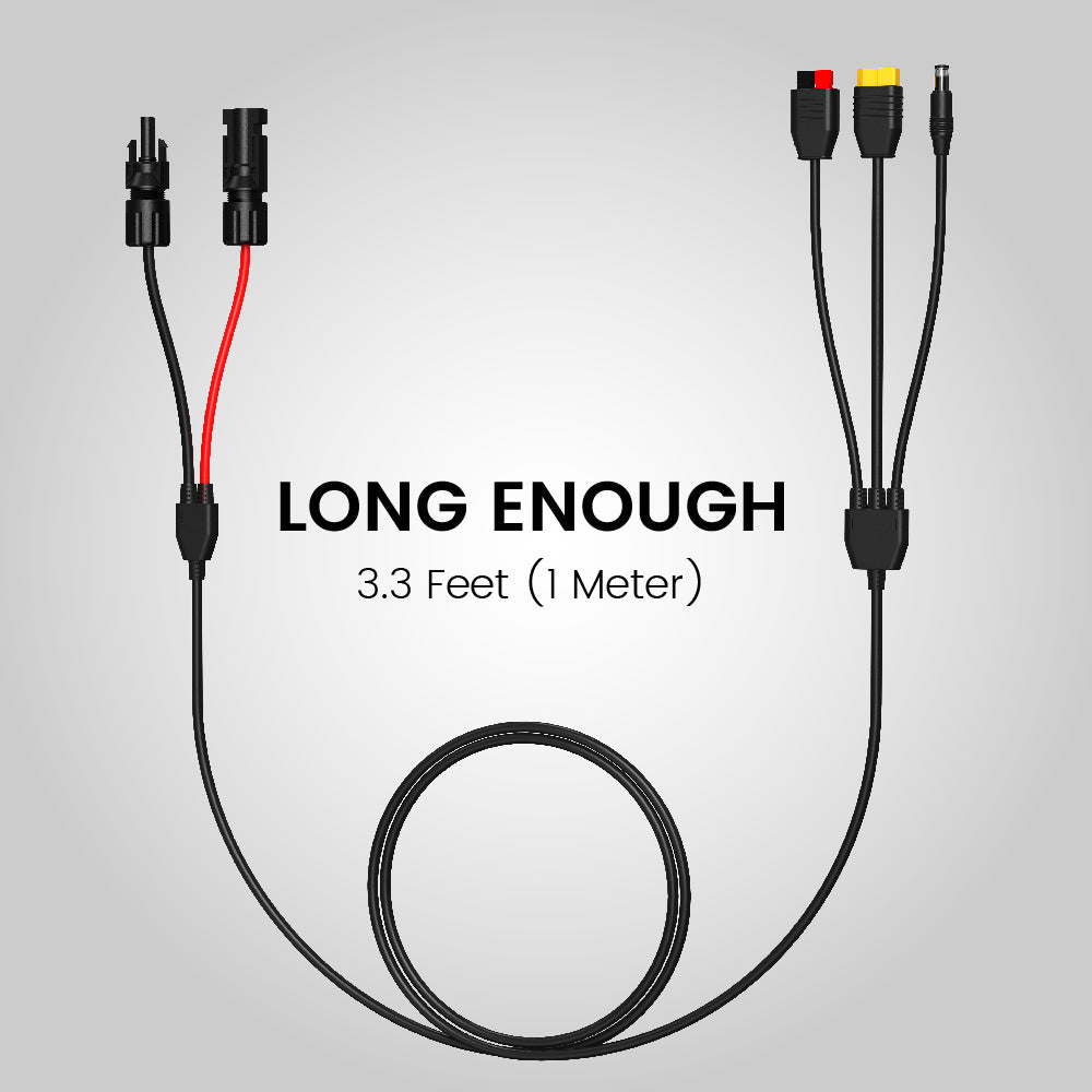 Nurzviy SolarEpoch 3-in-1 Solar Panel Connector Cable