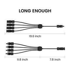 ElectronicsNurzviy SolarEpoch 4-in-1 Solar Panel Connector Parallel Adapter Cable