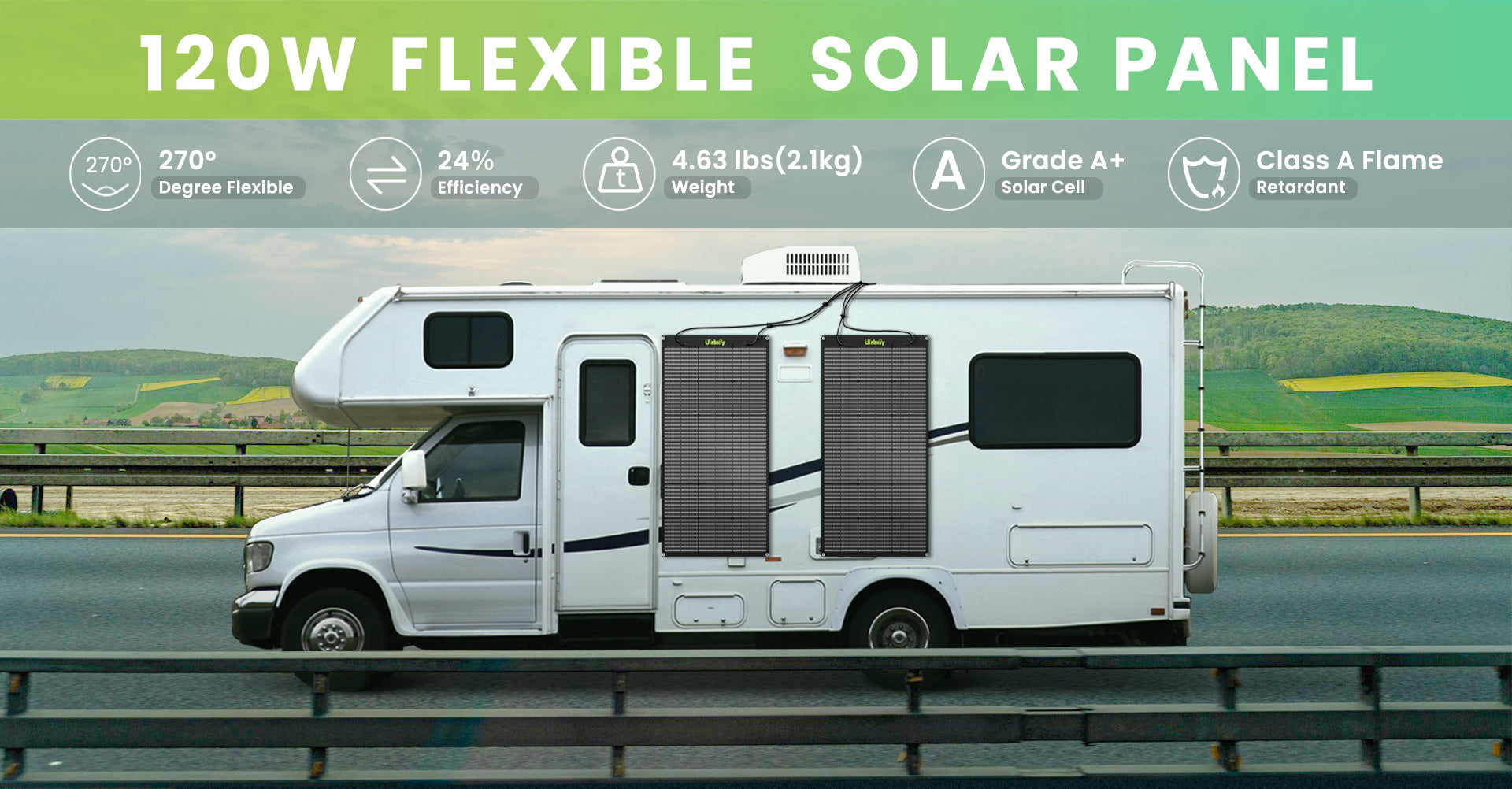 120W Flexible Solar Panel丨U120Flex