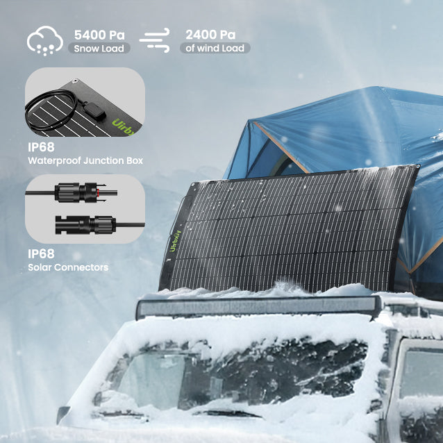 ゆり Uirbxiy 120W Flexible Solar Panel – Lightweight, Bendable