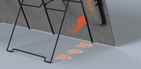 Nurzviy 400W Portable Solar Panel SolarEpoch 400P Adjustable Removable Kickstands