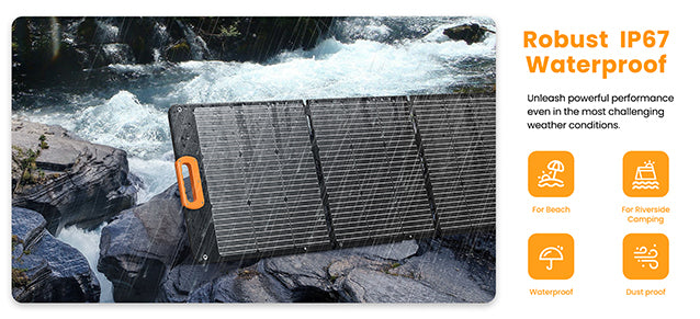 Nurzviy Portable Solar Panel 200 Watt 23.8V 10A