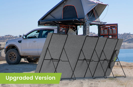 Uirbxiy 400W Portable Monocrystalline Solar Panel Upgraded Kickstands