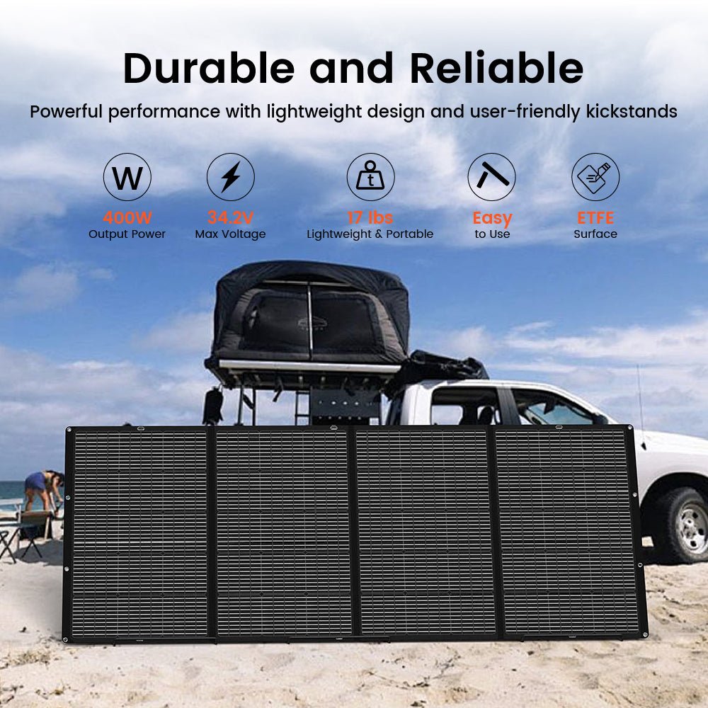 Compact portable solar suitcase for on-the-go power needs, ideal for campers