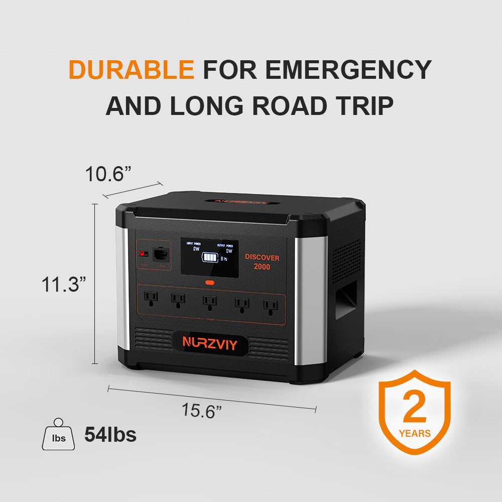 Discover 2000 is durable for emergency and long road trip.
