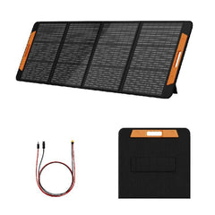 Solar PanelsNurzviy 180W Portable Solar Panel For Power Station Bulit in Controller Tempered Glass