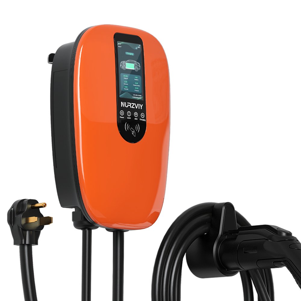 EV ChargerNurzviy Level 2 Electric Vehicle Charger 40A Nema 6-50