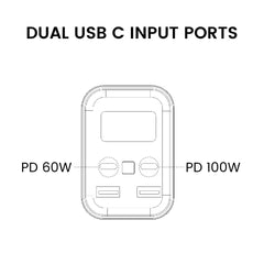 BatteriesNurzviy Portable Power Bank Discover 100 Grey 28800mAh